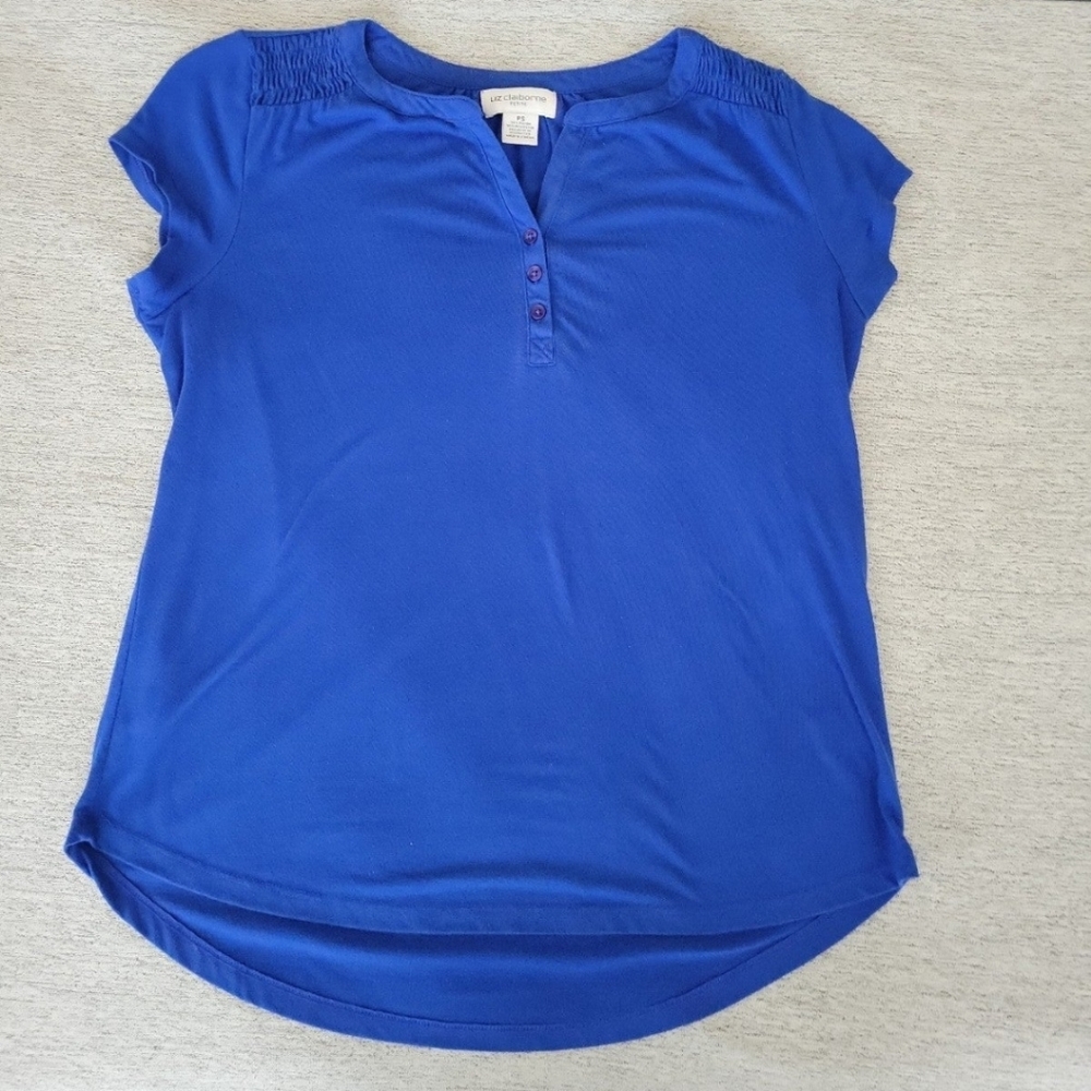 Liz Clairborne PS blue top